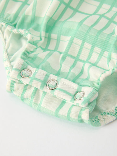 christmas-baby-girl-smock-embroidery-green-plaid-romper-Sophia's Style--5